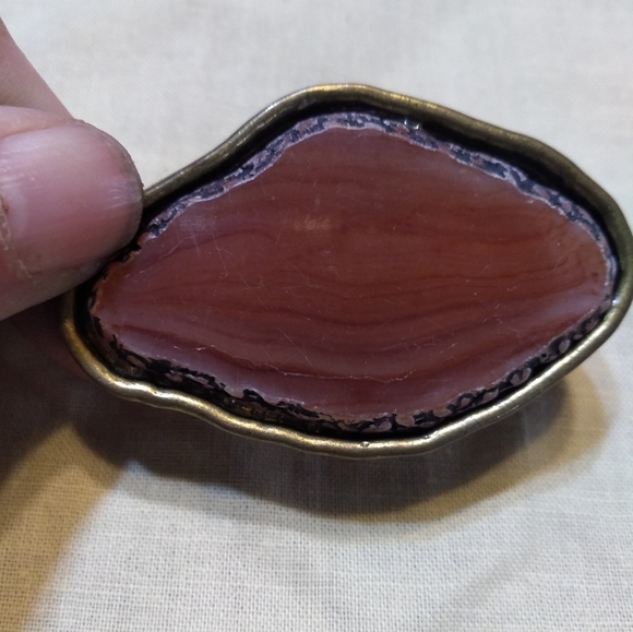 NWT Lovely Necklace & Ring Set, Red Stone, One-Size-Fits-All Ring, Clair… - Picture 6 of 7